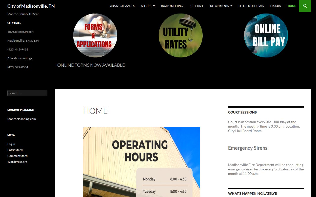 Madisonville criminal history city hall records context
