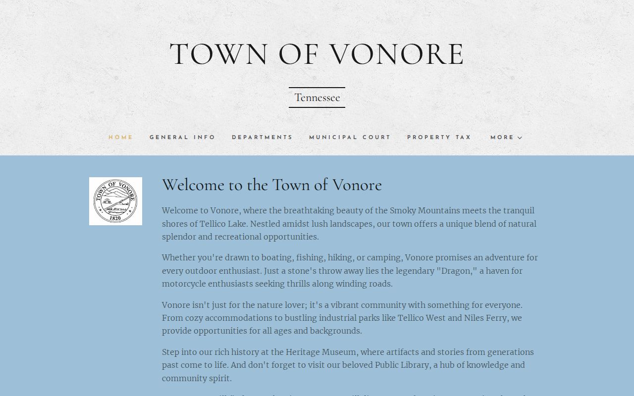Vonore criminal history town hall and police records source