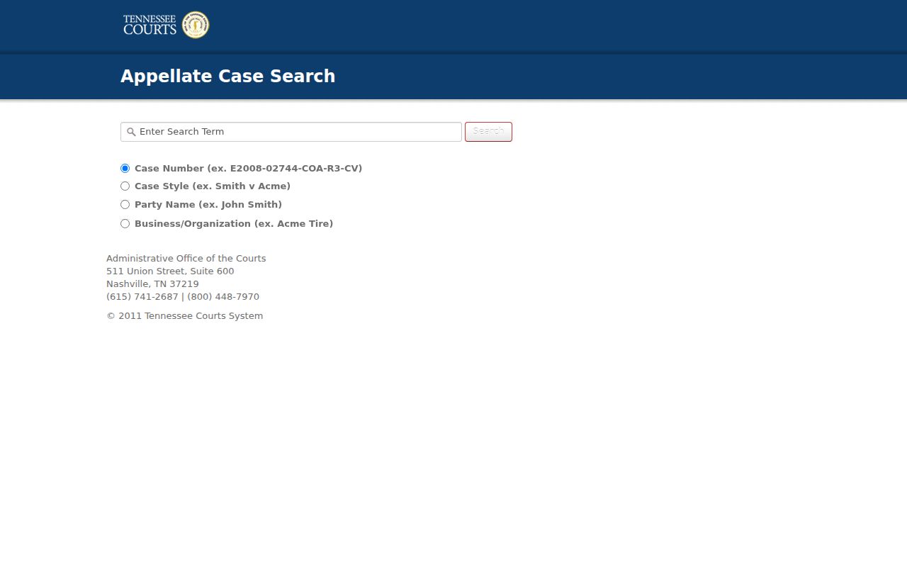 Monroe County criminal court case search in Tennessee Public Case History
