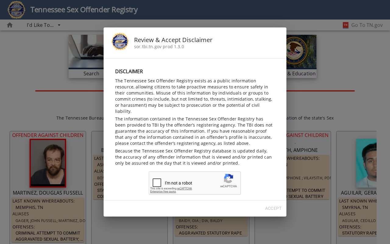 Monroe County sex offender registry home and map navigation