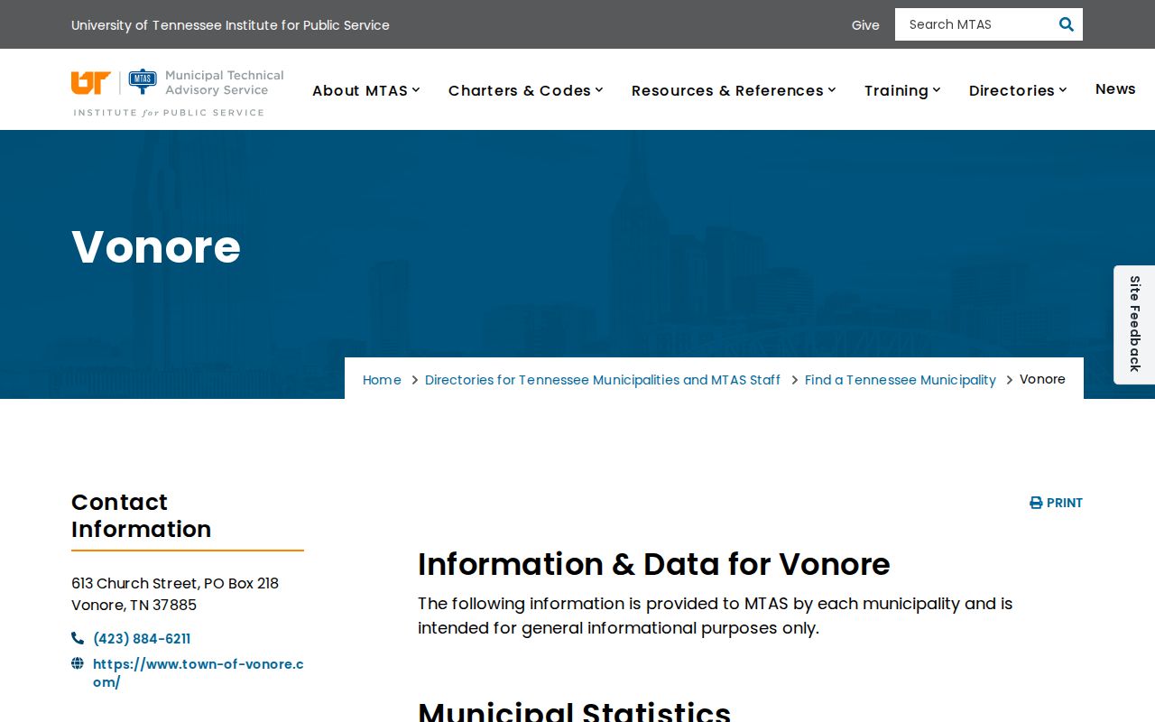 Monroe County sex offender registry routing through the Vonore official directory