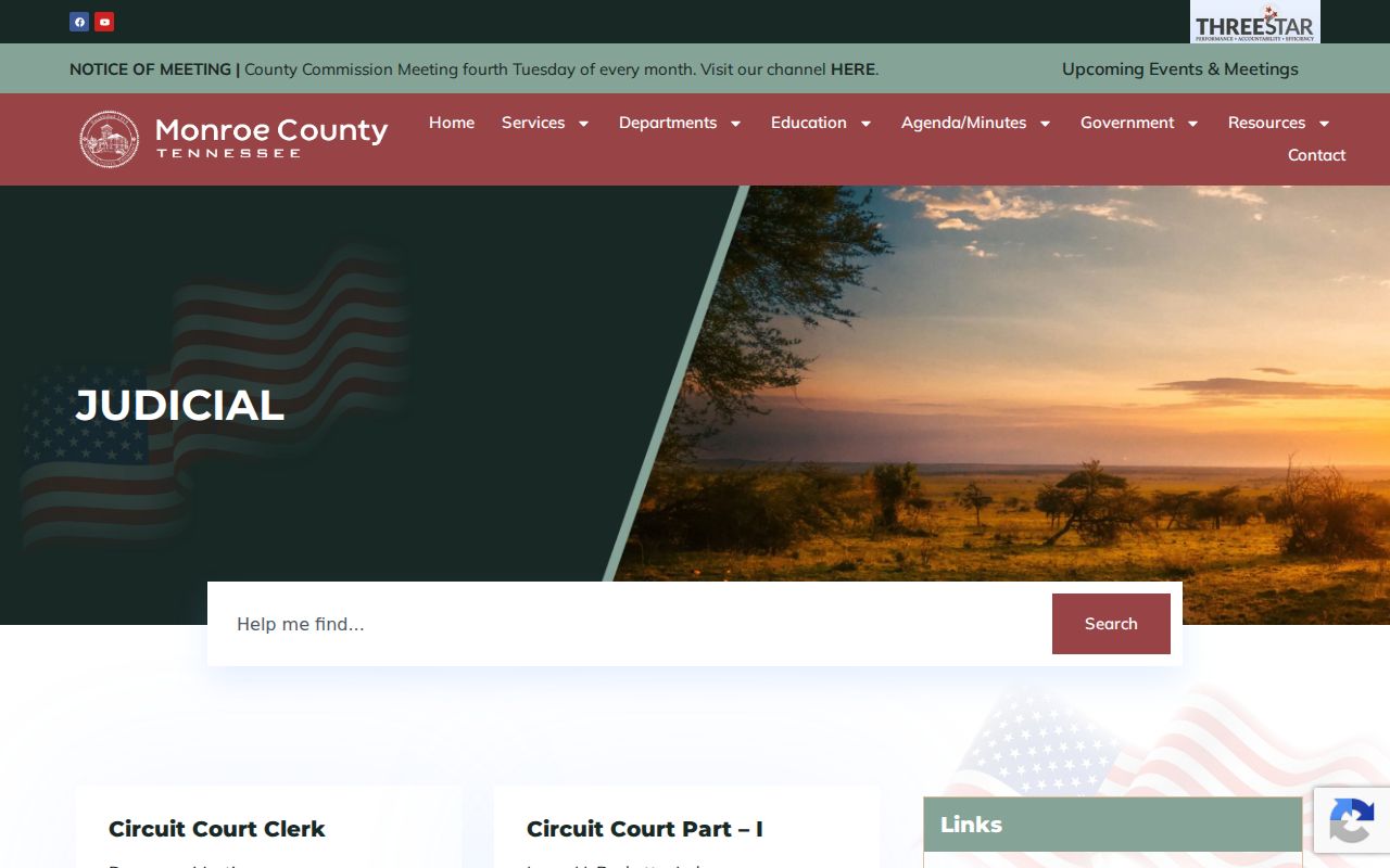 Monroe County criminal history judicial directory